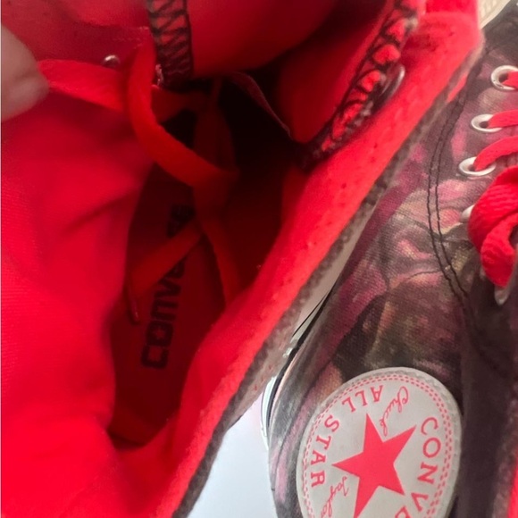 Converse High-Top Pink and Black Sneakers orthopedic heel - Picture 7 of 10